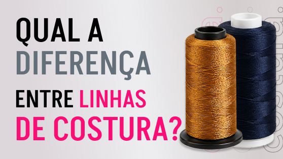 Quais tipos de linhas de costura posso usar?